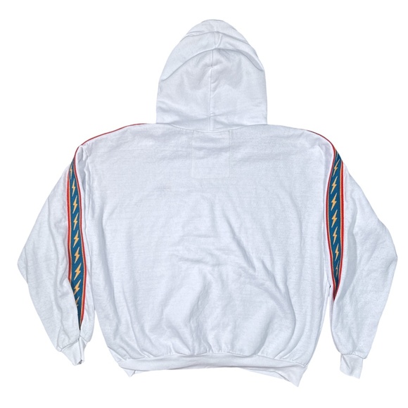 Aviator Nation White Hoodie with Multicolor Stripes - Picture 5 of 10